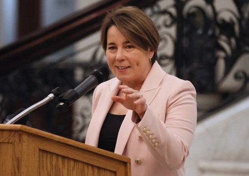 Gov. Maura Healey plans to tighten hiring procedures for some state jobs as revenues continue to remain in a tough spot eight months into the fiscal year. (Nancy Lane/Boston Herald)