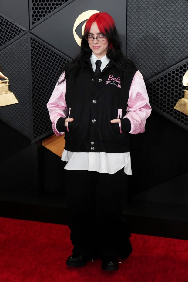 Billie Eilish arrives at the 66th annual Grammy Awards on Sunday, Feb. 4, 2024, in Los Angeles. (Photo by Jordan Strauss/Invision/AP)