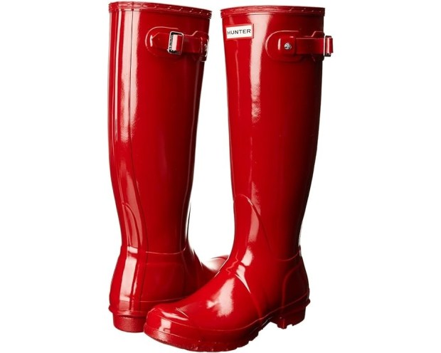 Hunter's Original Tall Gloss Rain Boots (Photo zappos.com)