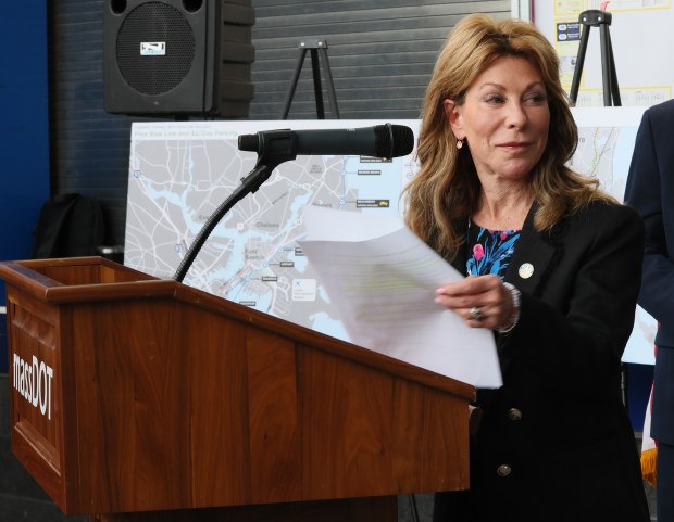 Former Transportation Secretary Gina Fiandaca launched the Office of Possibilities, and though the name has changed, it still remains on the books at a cost of $310,000-plus. (Nancy Lane/Boston Herald.)